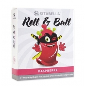 Стимулирующий презерватив-насадка Roll   Ball Raspberry - Sitabella - купить с доставкой в Череповце