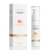 Универсальный массажный гель-смазка Allover Delicious Massage Gel с ароматом персика и аброкоса - 50 мл. - YESforLOV - купить с доставкой в Череповце