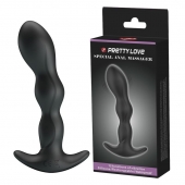 Черный анальный стимулятор простаты с вибрацией Special Anal Massager - 14,5 см. - Baile - в Череповце купить с доставкой