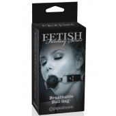 Черный кляп с дырочками Breathable Ball Gag - Pipedream - купить с доставкой в Череповце
