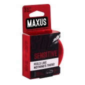 Ультратонкие презервативы в железном кейсе MAXUS Sensitive - 3 шт. - Maxus - купить с доставкой в Череповце