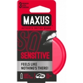 Ультратонкие презервативы в железном кейсе MAXUS Sensitive - 3 шт. - Maxus - купить с доставкой в Череповце