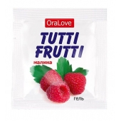 Пробник гель-смазки Tutti-frutti с малиновым вкусом - 4 гр. - Биоритм - купить с доставкой в Череповце