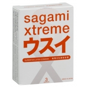 Ультратонкие презервативы Sagami Xtreme SUPERTHIN - 3 шт. - Sagami - купить с доставкой в Череповце