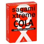 Ароматизированные презервативы Sagami Xtreme COLA - 3 шт. - Sagami - купить с доставкой в Череповце