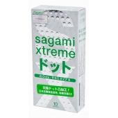 Презервативы Sagami Xtreme Type-E с точками - 10 шт. - Sagami - купить с доставкой в Череповце
