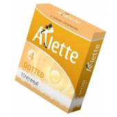 Презервативы Arlette Dotted с точечной текстурой - 3 шт. - Arlette - купить с доставкой в Череповце