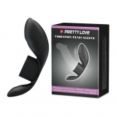 Черное кольцо на пенис с вибрацией Vibration Penis Sleeve - Baile - в Череповце купить с доставкой