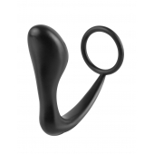 Эрекционное кольцо с анальной пробкой Ass-Gasm Cockring Plug - Pipedream - в Череповце купить с доставкой