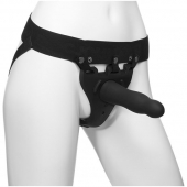 Черный полый вибрострапон Body Extensions BE Aroused - 17,78 см. - Doc Johnson - купить с доставкой в Череповце