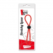 Красное эрекционное лассо с одной бусиной-утяжкой STRETCHY THIN LASSO - Dream Toys - в Череповце купить с доставкой