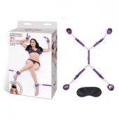 Фиолетовый набор фиксаций на кровати Classic Bedspreader - Lux Fetish - купить с доставкой в Череповце