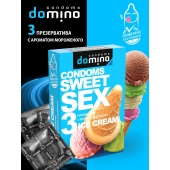 Презервативы для орального секса DOMINO Sweet Sex с ароматом мороженого - 3 шт. - Domino - купить с доставкой в Череповце