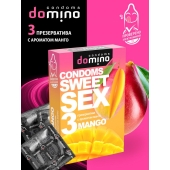 Презервативы для орального секса DOMINO Sweet Sex с ароматом манго - 3 шт. - Domino - купить с доставкой в Череповце