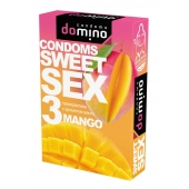 Презервативы для орального секса DOMINO Sweet Sex с ароматом манго - 3 шт. - Domino - купить с доставкой в Череповце