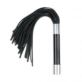 Черная плеть Easytoys Flogger With Metal Grip - 38 см. - Easy toys - купить с доставкой в Череповце