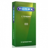 Текстурированные презервативы Torex  С точками  - 12 шт. - Torex - купить с доставкой в Череповце