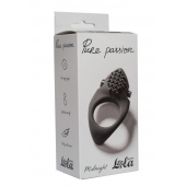 Черное эрекционное виброкольцо Pure Passion Midnight - Lola Games - в Череповце купить с доставкой