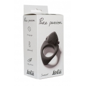 Черное эрекционное виброкольцо Pure Passion Sunset - Lola Games - в Череповце купить с доставкой