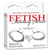 Металлические наручники Beginner s Metal Cuffs - Pipedream - купить с доставкой в Череповце