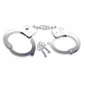 Металлические наручники Beginner s Metal Cuffs - Pipedream - купить с доставкой в Череповце