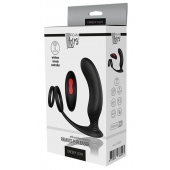 Черный массажер простаты REMOTE P-PLEASER - Dream Toys - в Череповце купить с доставкой