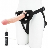 Регулируемые трусики с вибрирующей насадкой - 21 см. - Lux Fetish - купить с доставкой в Череповце
