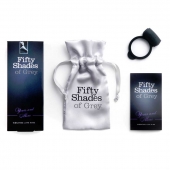 Темно-серое эрекционное кольцо Vibrating Love Ring с вибрацией - Fifty Shades of Grey - в Череповце купить с доставкой