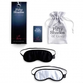 Набор из двух масок на глаза Soft Blindfold Twin Pack - Fifty Shades of Grey - купить с доставкой в Череповце