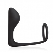 Стимулятор простаты с фиксацией эрекционным кольцом Prostate Gear - BlueLine - в Череповце купить с доставкой