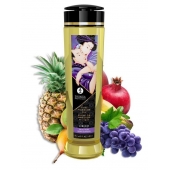 Массажное масло Libido Exotic Fruits с ароматом экзотических фруктов - 240 мл. - Shunga - купить с доставкой в Череповце