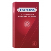 Презервативы Torex  Сладкая любовь  с ароматом клубники - 12 шт. - Torex - купить с доставкой в Череповце