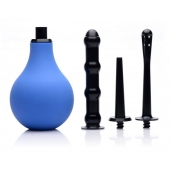 Анальный душ с 3 насадками Premium One-way Valve Anal Douche Set - XR Brands - купить с доставкой в Череповце