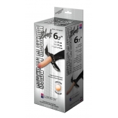 Пояс-трусики с насадкой Glamour - 17 см. - LOVETOY (А-Полимер) - купить с доставкой в Череповце