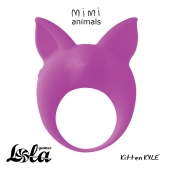 Фиолетовое эрекционное кольцо Kitten Kyle - Lola Games - в Череповце купить с доставкой