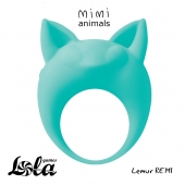 Зеленое эрекционное кольцо Lemur Remi - Lola Games - в Череповце купить с доставкой