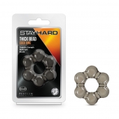 Дымчатое эрекционное кольцо Stay Hard Thick Bead Cock Ring - Blush Novelties - в Череповце купить с доставкой