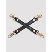 Черный фиксатор для манжет Bound to You Faux Leather Hogtie - Fifty Shades of Grey - купить с доставкой в Череповце