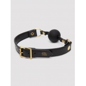Черный кляп-шар Bound to You Faux Leather Ball Gag - Fifty Shades of Grey - купить с доставкой в Череповце