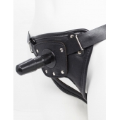 Черный пояс для насадок CLASS STRAP Restyling - LOVETOY (А-Полимер) - купить с доставкой в Череповце