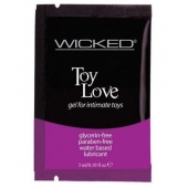 Лубрикант на водной основе для использования с игрушками WICKED Toy Love - 3 мл. - Wicked - купить с доставкой в Череповце