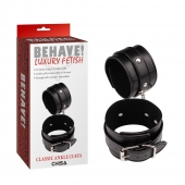 Черные оковы Classic Ankle Cuffs - Chisa - купить с доставкой в Череповце
