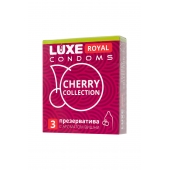 Презервативы с ароматом вишни LUXE Royal Cherry Collection - 3 шт. - Luxe - купить с доставкой в Череповце