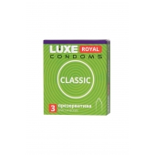 Гладкие презервативы LUXE Royal Classic - 3 шт. - Luxe - купить с доставкой в Череповце