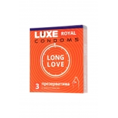 Презервативы с продлевающим эффектом LUXE Royal Long Love - 3 шт. - Luxe - купить с доставкой в Череповце