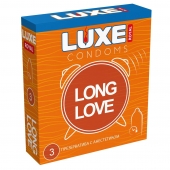 Презервативы с продлевающим эффектом LUXE Royal Long Love - 3 шт. - Luxe - купить с доставкой в Череповце
