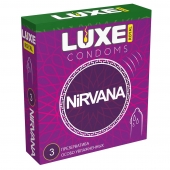 Презервативы с увеличенным количеством смазки LUXE Royal Nirvana - 3 шт. - Luxe - купить с доставкой в Череповце