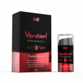 Жидкий интимный гель с эффектом вибрации Vibration! Strawberry - 15 мл. - INTT - купить с доставкой в Череповце