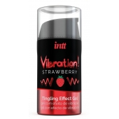 Жидкий интимный гель с эффектом вибрации Vibration! Strawberry - 15 мл. - INTT - купить с доставкой в Череповце