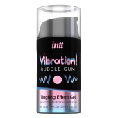 Жидкий интимный гель с эффектом вибрации Vibration! Bubble Gum - 15 мл. - INTT - купить с доставкой в Череповце